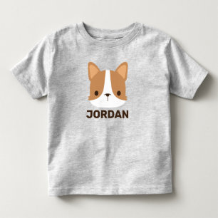 Camiseta Cachorro Corgi Fofo com Nome Personalizado