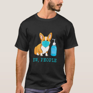 Camiseta Cachorro Corgi - Máscara Vestida Rosto Cachorro Pe