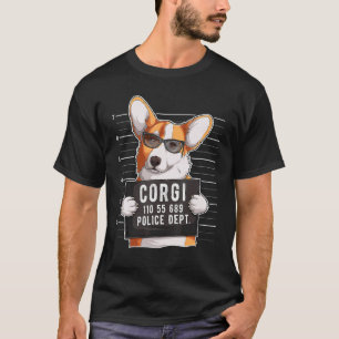 Camiseta Cachorro Corgi Mugshot