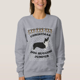 Camiseta Cachorro Corgi Natal Abraçando Cachorro