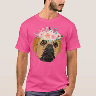 Camiseta Cachorro Coroa Flor Proprietário do Cachorro Cacho