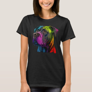 Camiseta Cachorro Corso de Cana-de-Cana-de-Coca-Cola no tór
