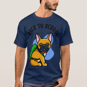 Camiseta Cachorro Cortado De Volta Às Crianças De Escola 1