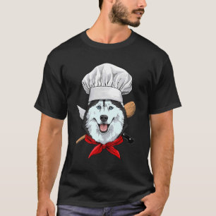 Camiseta Cachorro Cozinhar de cozinha siberiano Husky Chef