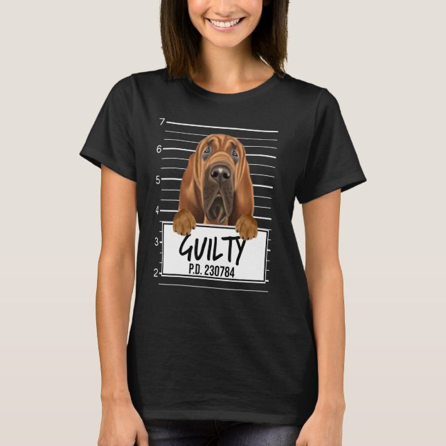 Camiseta Cachorro Culpado Foto Sangue (Frente)