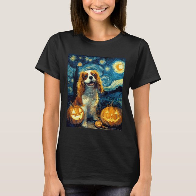 Camiseta Cachorro Cute Cavalier King Charles Spaniel Hallow (Frente)