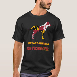 Camiseta Cachorro da Bandeira de Maryland Retriever da Baía