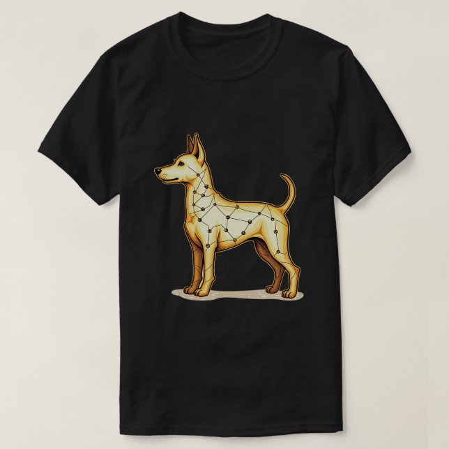 Camiseta Cachorro da Constelação (Frente do Design)