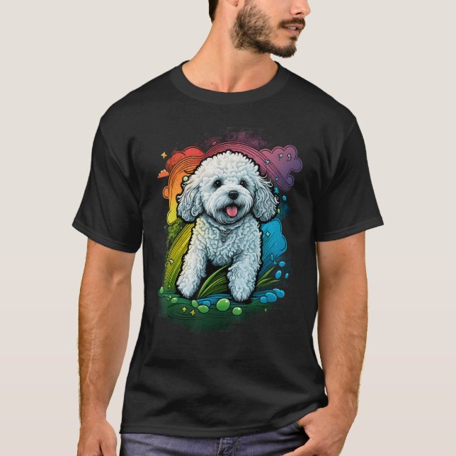 Camiseta Cachorro da Fome Cuta Bichon em Bichon Frise Lover (Frente)