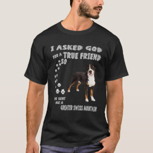 Camiseta Cachorro da Grande Montanha Suíça, Pai-Mãe, Cut