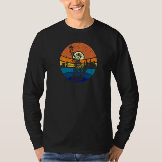 Camiseta Cachorro da Liberdade - Cachorro Estátua da Liberd