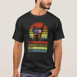 Camiseta Cachorro da Moda Vintage Melhor Doberman Pinscher