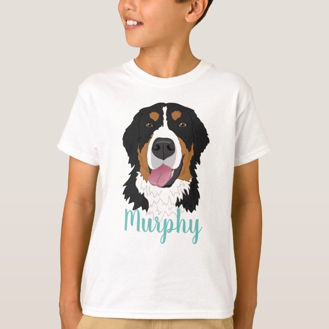 Camiseta Cachorro da Montanha Bernese (Frente)