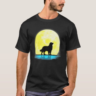 Camiseta Cachorro da Montanha Bernese Cheia Lua