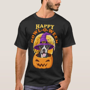 Camiseta Cachorro da Montanha Suíço Howl-O-Ween Bruxa Engra