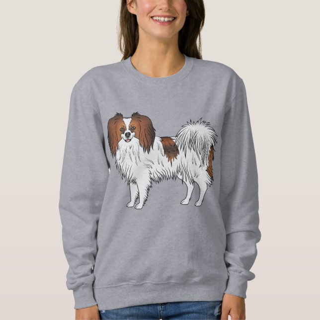 Camiseta Cachorro da Raça Brinquedo Feliz Phalène Sable Ver (Frente)