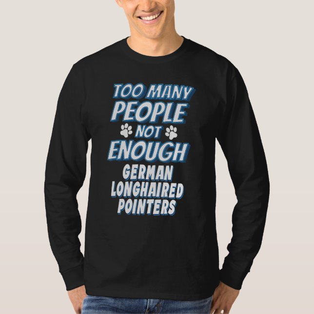 Camiseta Cachorro da Raça Pointer Alemão de Pelo Longo Anti (Frente)