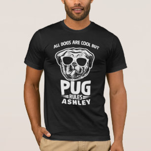 Camiseta Cachorro da Regra do Pug Legal