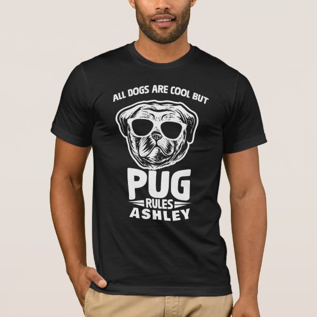 Camiseta Cachorro da Regra do Pug Legal (Frente)