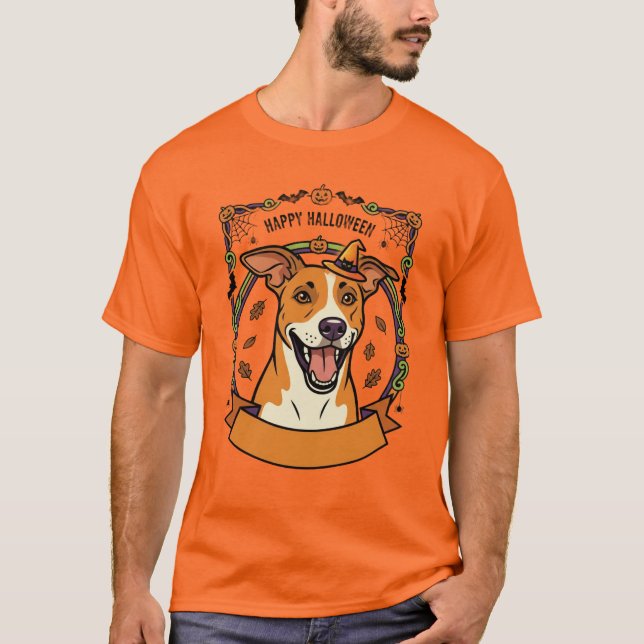 Camiseta cachorro da temporada assustadora (Frente)
