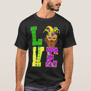 Camiseta Cachorro Da Terra Nova Eu Adoro Mardi Gras Costume