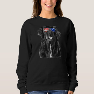 Camiseta Cachorro Da Terra Nova Sinalizador Americano 4º De