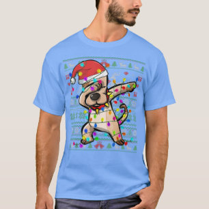 Camiseta Cachorro Dabbing Fairy Luzes Feias De Natal Feias