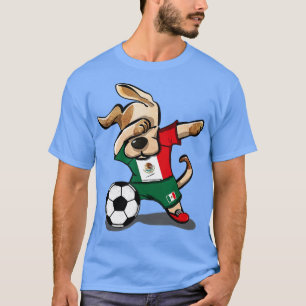 Camiseta Cachorro Dabbing México futebol fãs Jersey Foto me