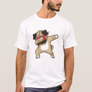 Camiseta Cachorro Dabbing, Pug Dabbing, Cachorro Engraçado