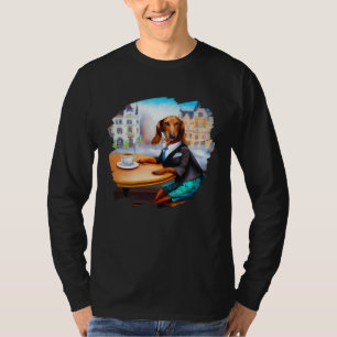Camiseta Cachorro Dachshund Chiweenie Café Aristocrata Cof