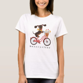 Camiseta Cachorro Dachshund De Bicicleta Doxiciclina Ciclis