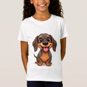 Camiseta Cachorro Dachshund fofo