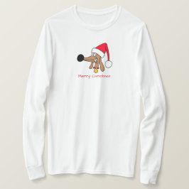 Camiseta Cachorro Dachshund Natalício Festivo