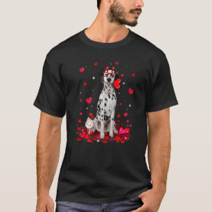 Camiseta Cachorro Dalmaciano Dia de os namorados Cachorro C