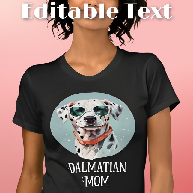 Camiseta Cachorro Dalmaciano Mamãe (Criador carregado)