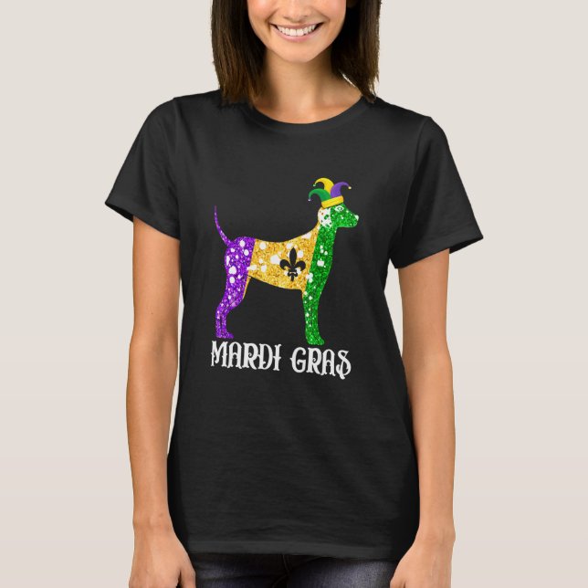 Camiseta Cachorro Dalmático Cachorro Lover Mardi Partido Je (Frente)