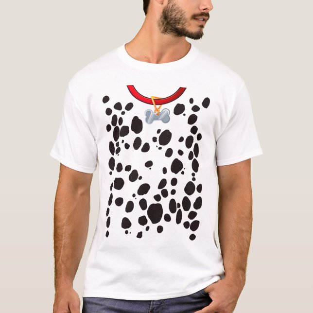 Camiseta Cachorro Dalmations Coloca Impressão no Dia das Br (Frente)