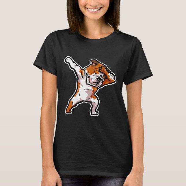 Camiseta Cachorro Dançarino Cachorro Dançando Inglês (Frente)