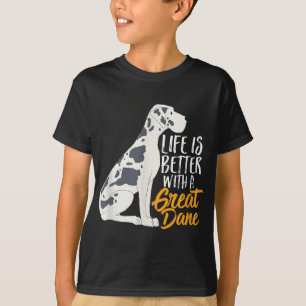 Camiseta Cachorro Dane Engraçado Com Gráfico Gofo para Pup 