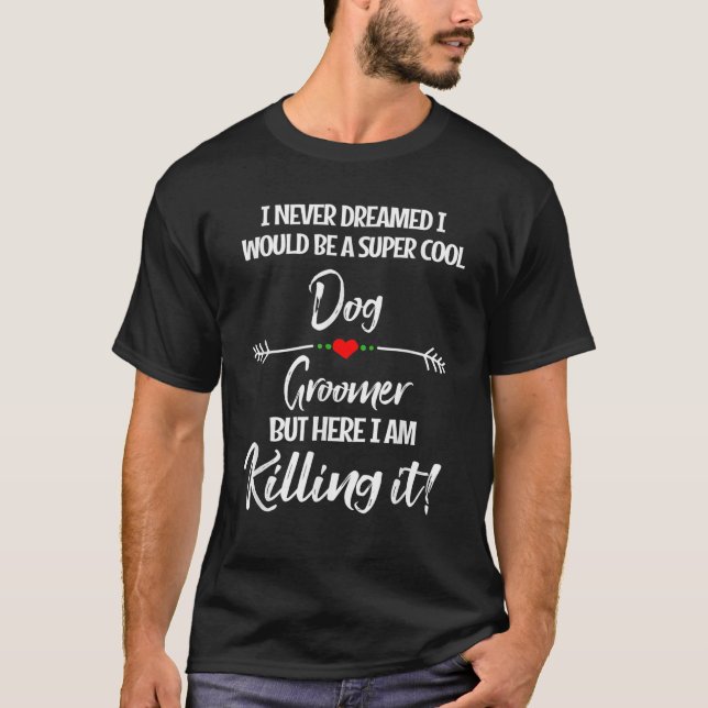 Camiseta Cachorro-das-Mães Presente Pet Alinhando Cachorro- (Frente)