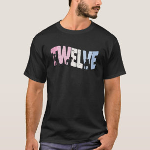 Camiseta Cachorro de 12 anos, Cachorro Cachorro de Aniversá