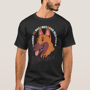 Camiseta Cachorro De 42 Anos De Idade Shepherd Belga Malin