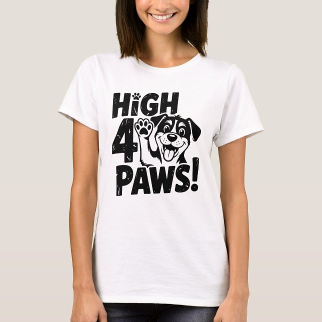 Camiseta Cachorro de 4 Patas Alto (Frente)