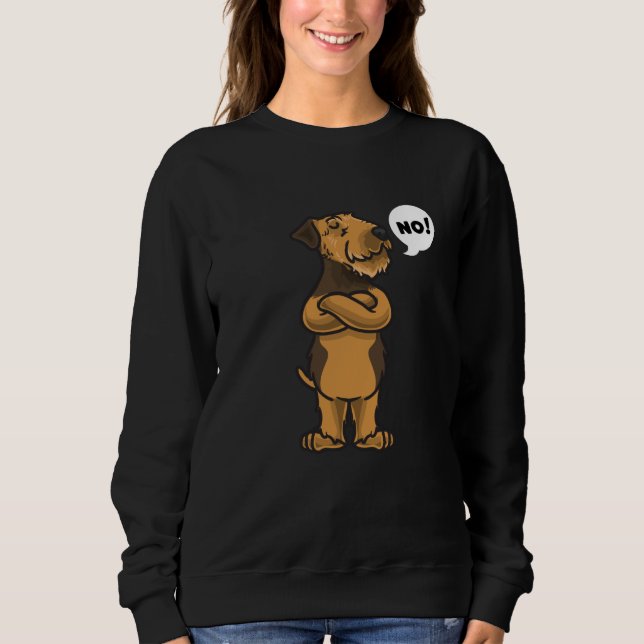 Camiseta Cachorro de Airedale Terrier Stubborn (Frente)