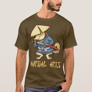 Camiseta Cachorro de Artes Marciais Kenjusu Kata Katana Sam