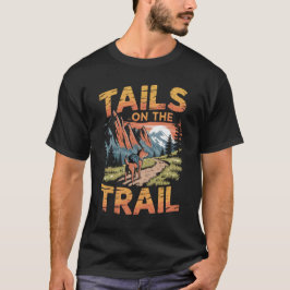 Camiseta Cachorro de Aventura Trilhas de Caminhada nas Mont