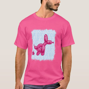 Camiseta Cachorro de Balão Engraçado Cachorro de Animal de