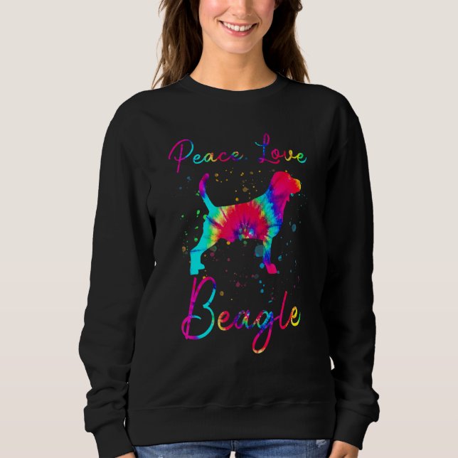 Camiseta Cachorro de Beagle com Amor de Paz (Frente)