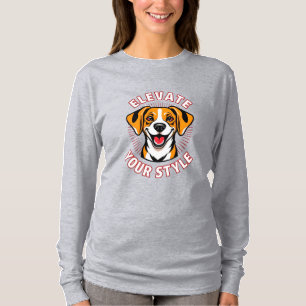 Camiseta Cachorro de Beagle com Arte de Texto