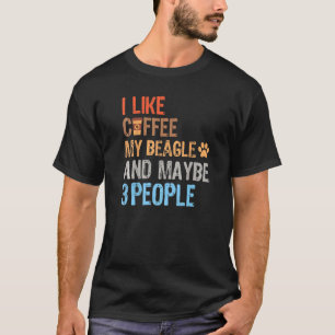 Camiseta Cachorro de beagle para homem ou mulher Eu gosto d